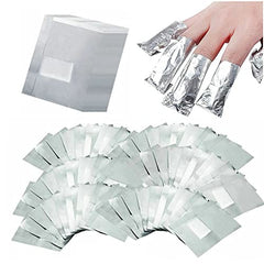 Rvetol envolturas de aluminio para quitar esmalte de uñas con seguridad para la piel.