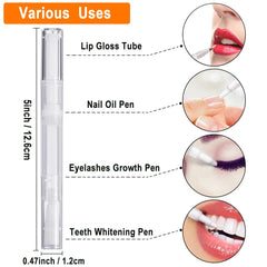 Rvetol nail oil pen shows transparent bottle with leakproof seal