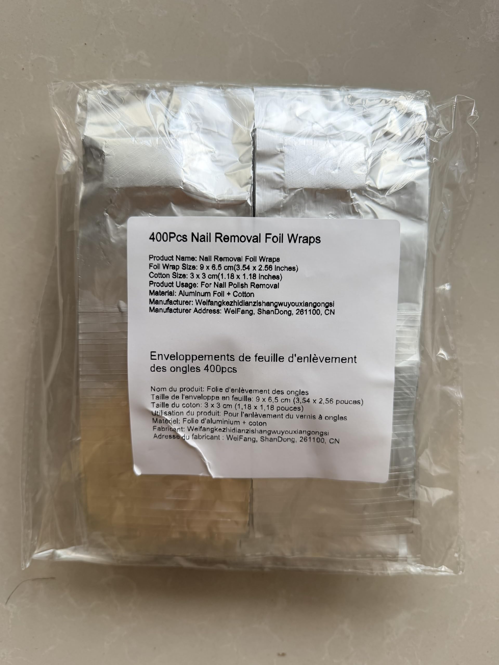 Rvetol envolturas con tamaño adecuado para uñas de dedos y pies.