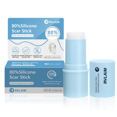 Rvlaim silicone scar stick 7g on skin showing hydration