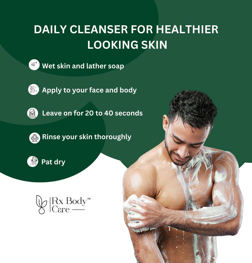 RX Body Care Tea Tree Oil Bar for the body supports refreshing daily care