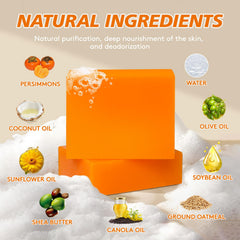 Gel persimón RYH, textura cremosa para una limpieza refrescante del cuerpo.