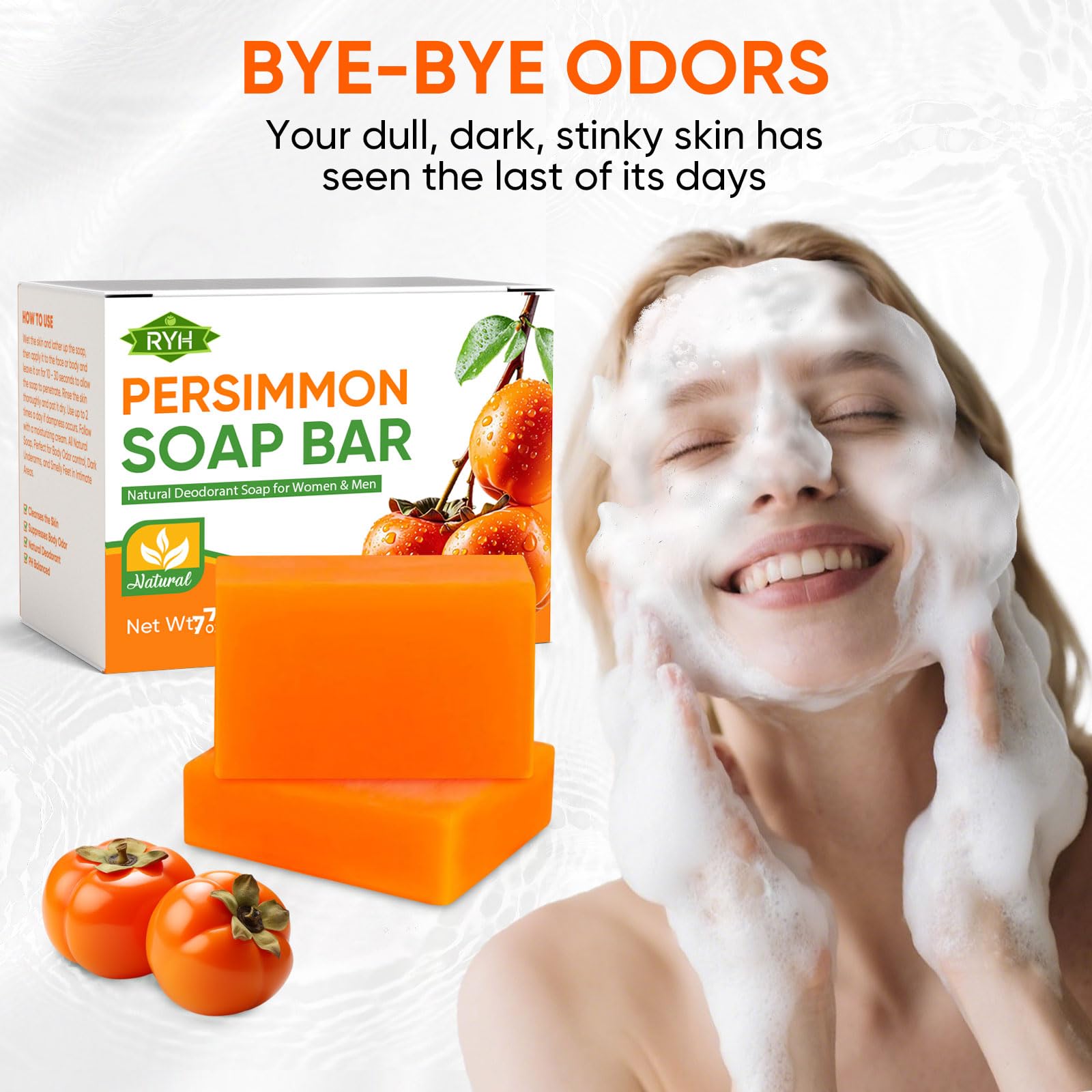 RYH persimmon bar suitable for all ages and skin types