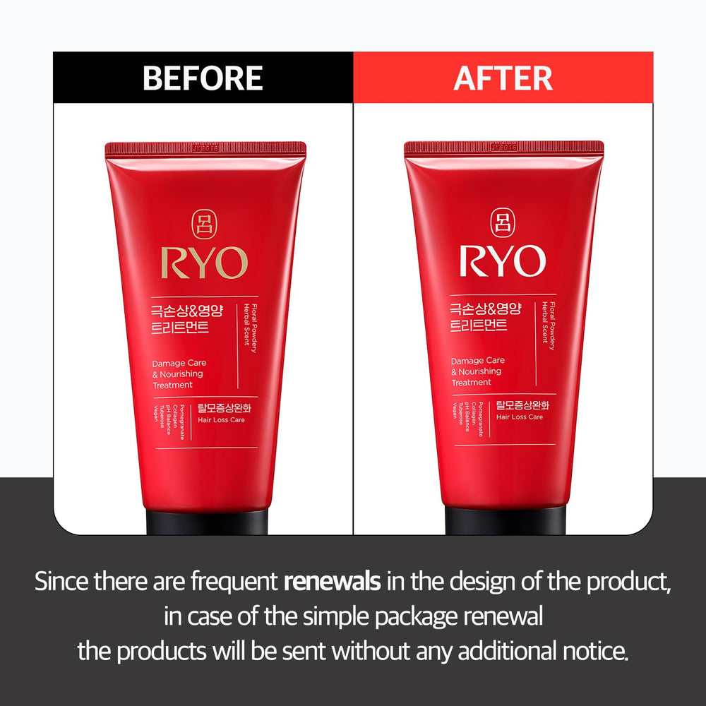 Ryo Damage Care: aplicación en cabello teñido para desenredar y suavizar.