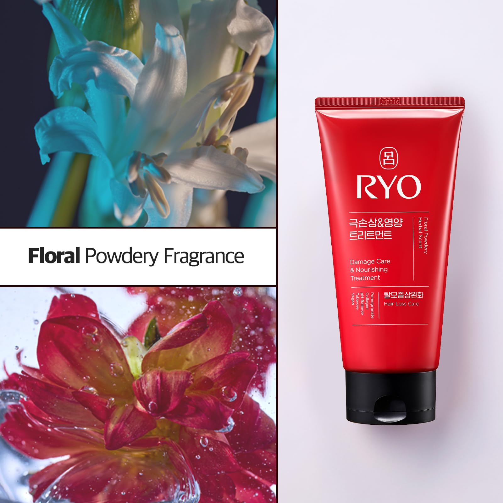 Ryo Damage Care: sin sulfatos, apta para cuero cabelludo sensible.