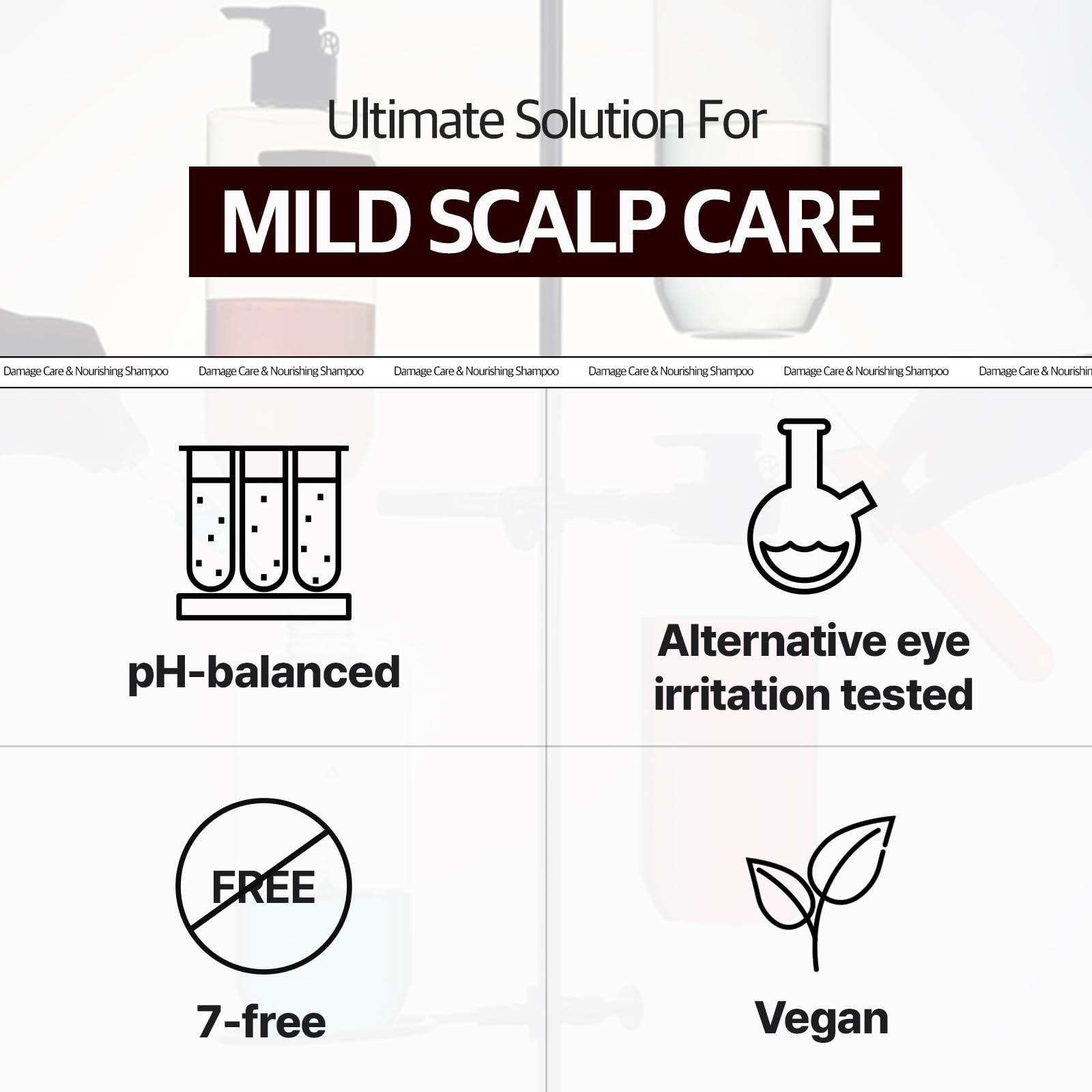 RYO Damage Care ingredients caffeine image signals scalp care and potential improvement for thinning.