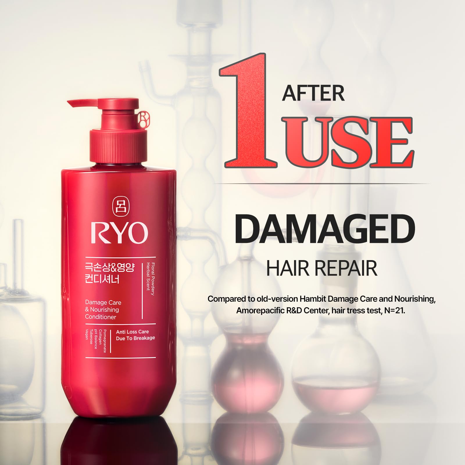 RYO Damage Care ingredients Korean ginseng close up emphasizing Korean ginseng benefits for hair health.