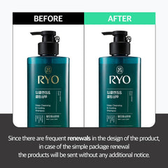 RYO shampoo foam and lather demonstrates deep cleansing action on oily scalps