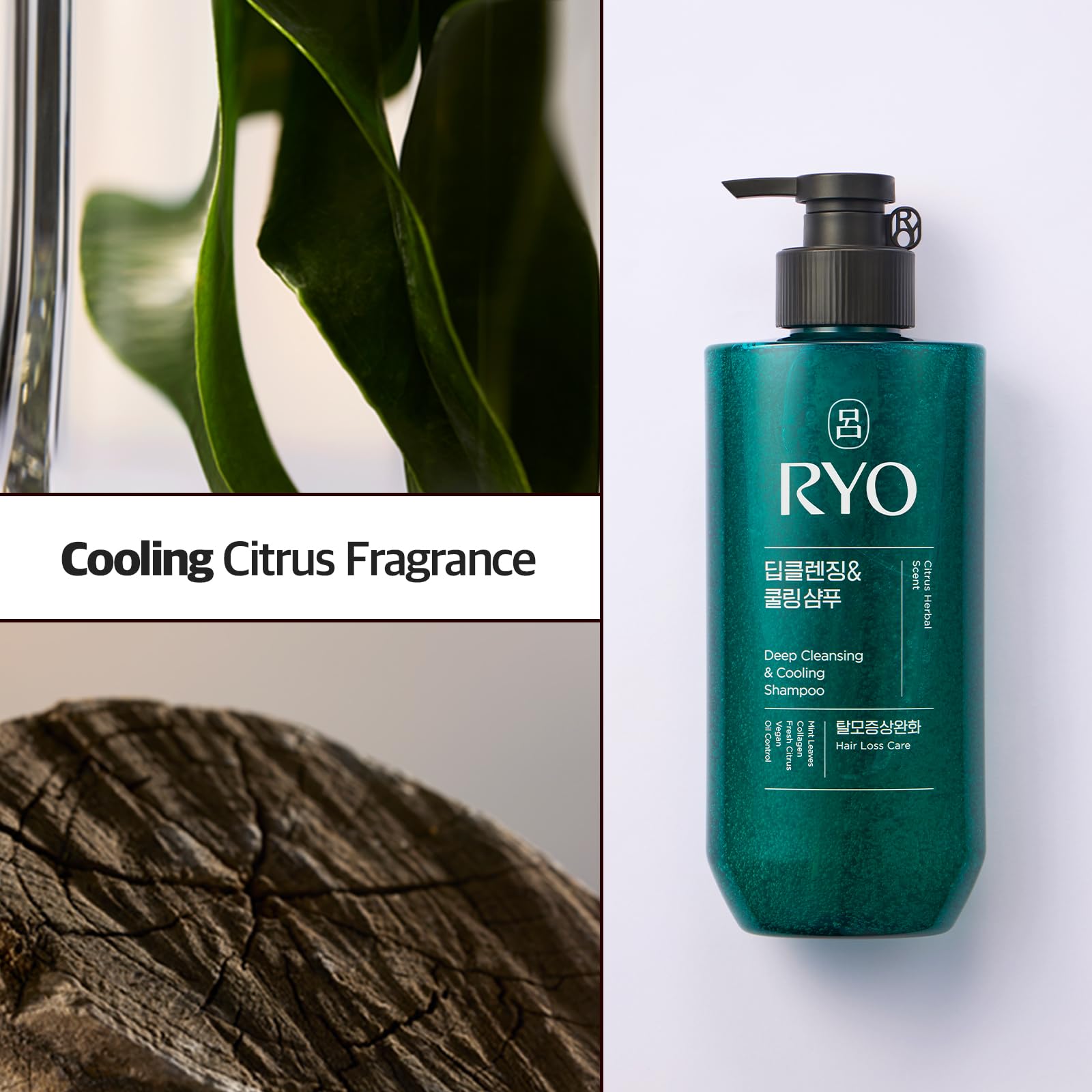 RYO triple care ingredients providing balanced cleansing and nourishment