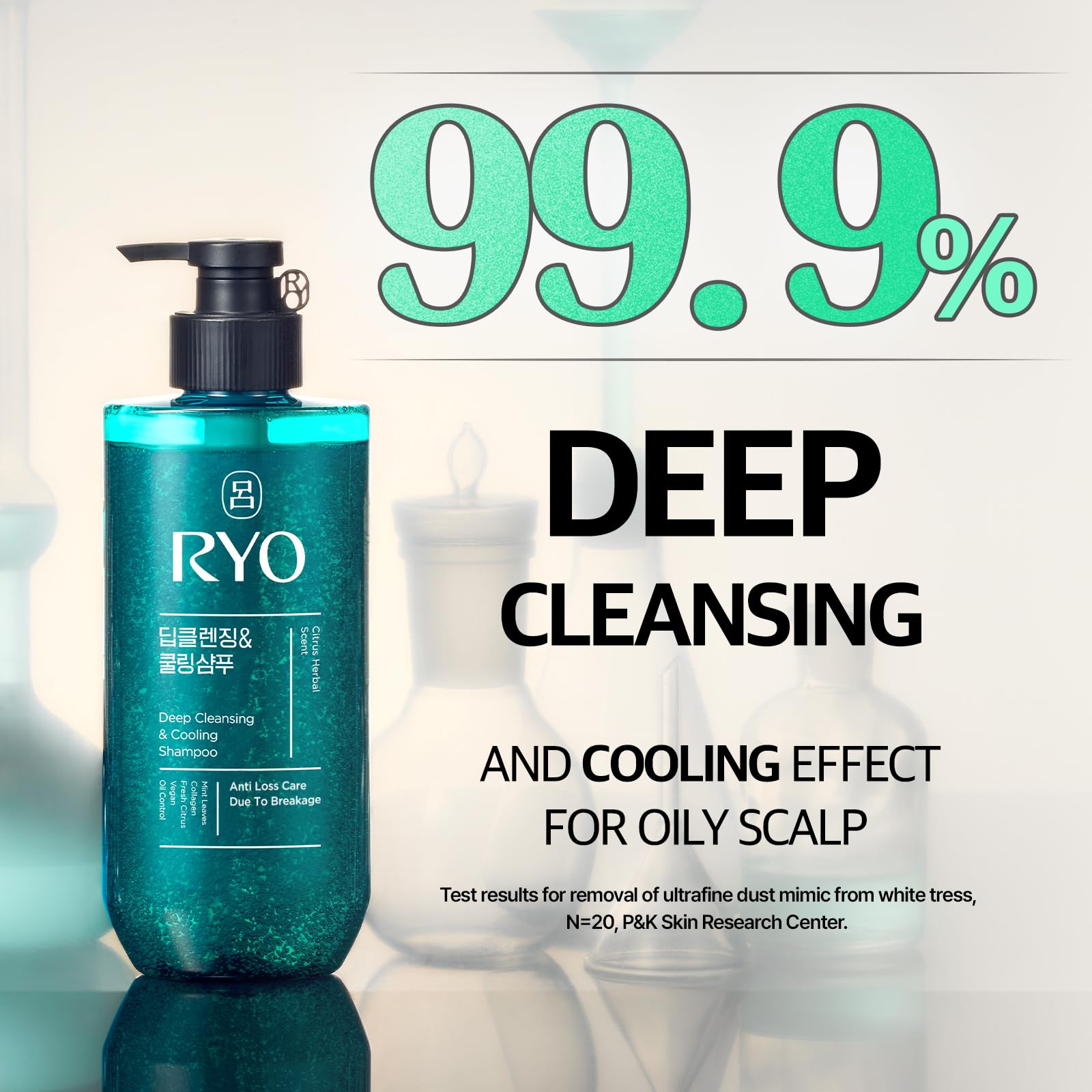 RYO Deep Cleansing Shampoo tea tree and mint for cooling scalp feel