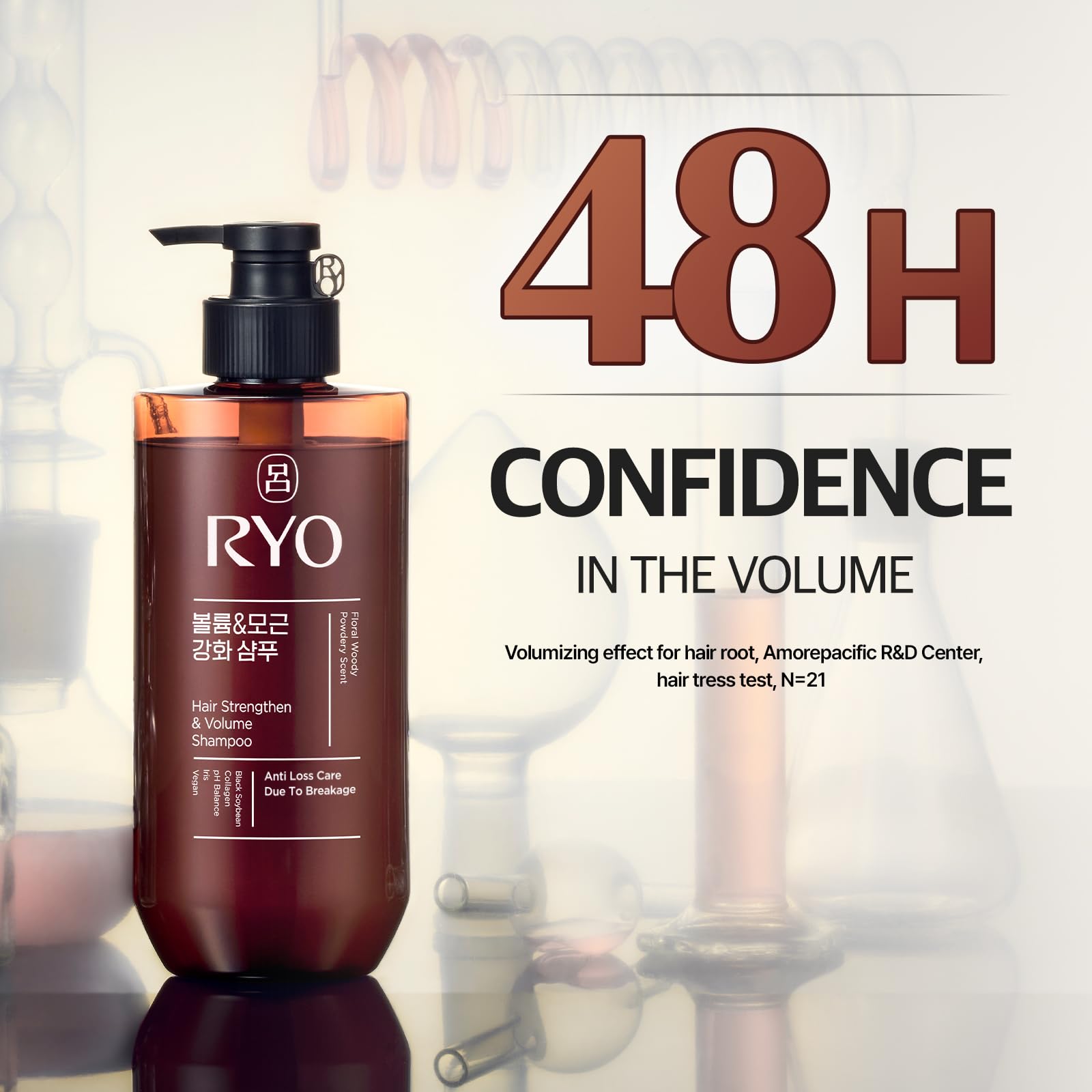 Close-up of Korean ginseng extract in Ryo formula for revitalized feeling.