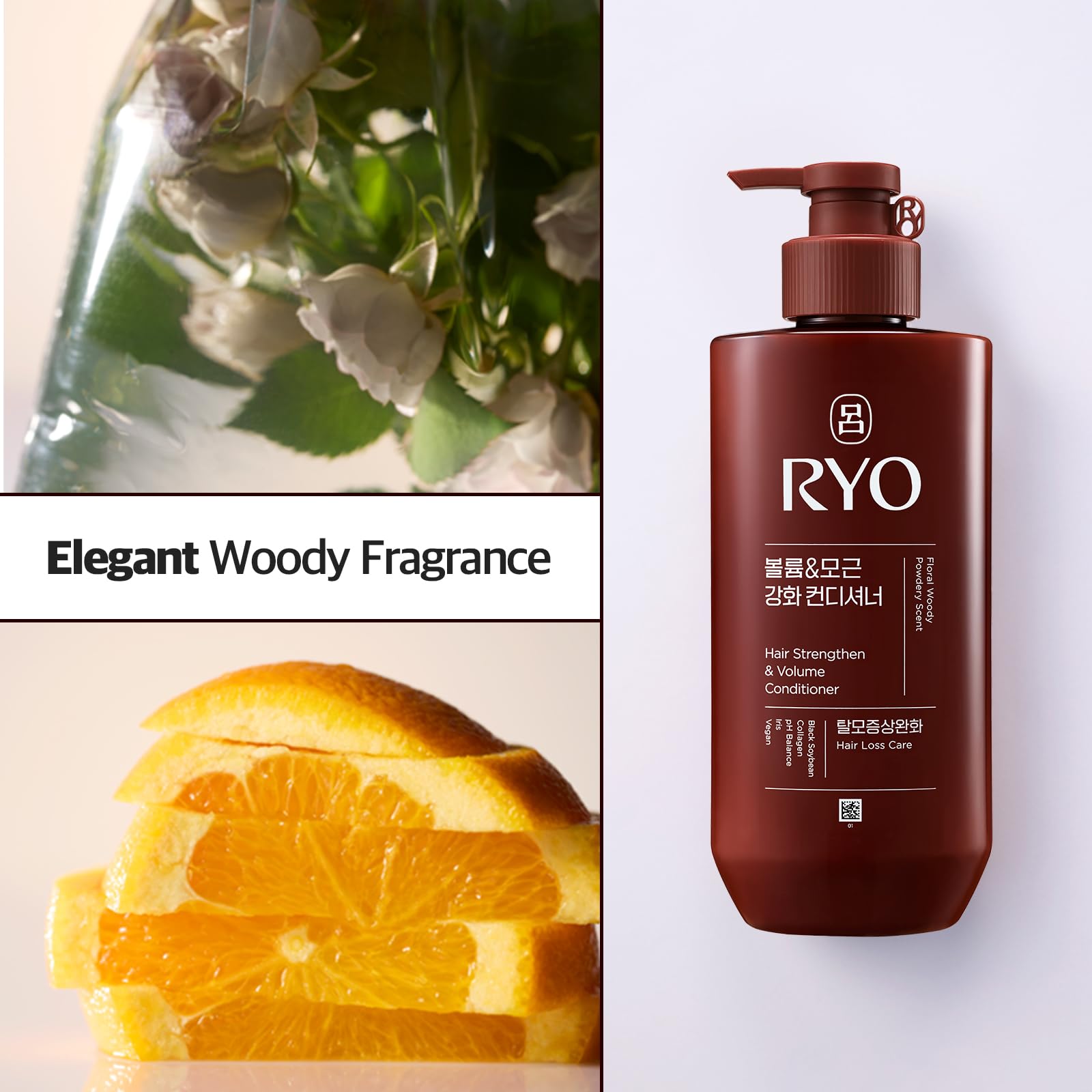 Ryo ingredientes clave: ginseng y cafeína para triple cuidado.