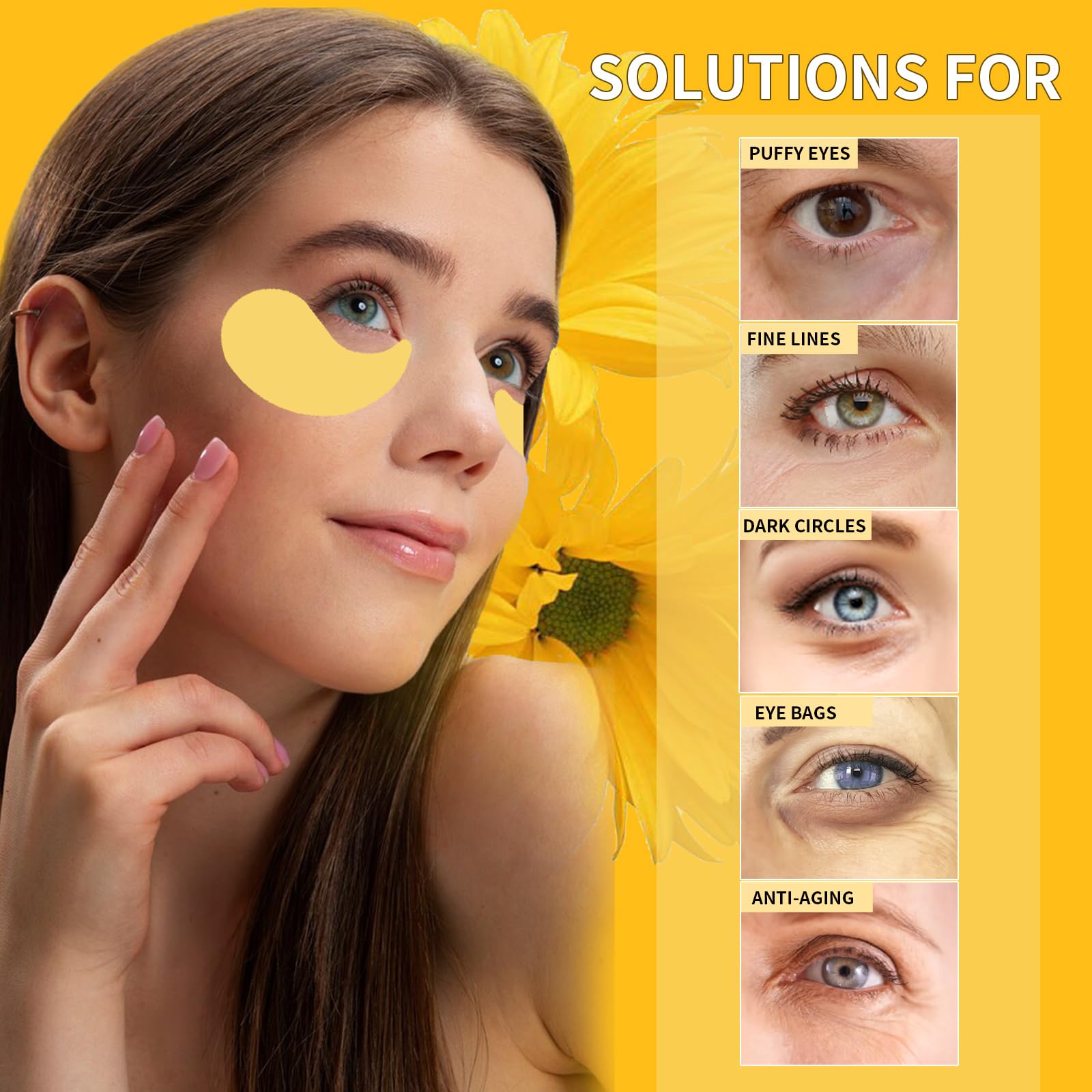 Rywixm gold eye patches on under-eye area for refreshed look