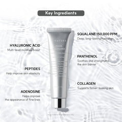 S.NATURE AQUA SQUALANE CREAM with 150,000 ppm squalane for lasting hydration