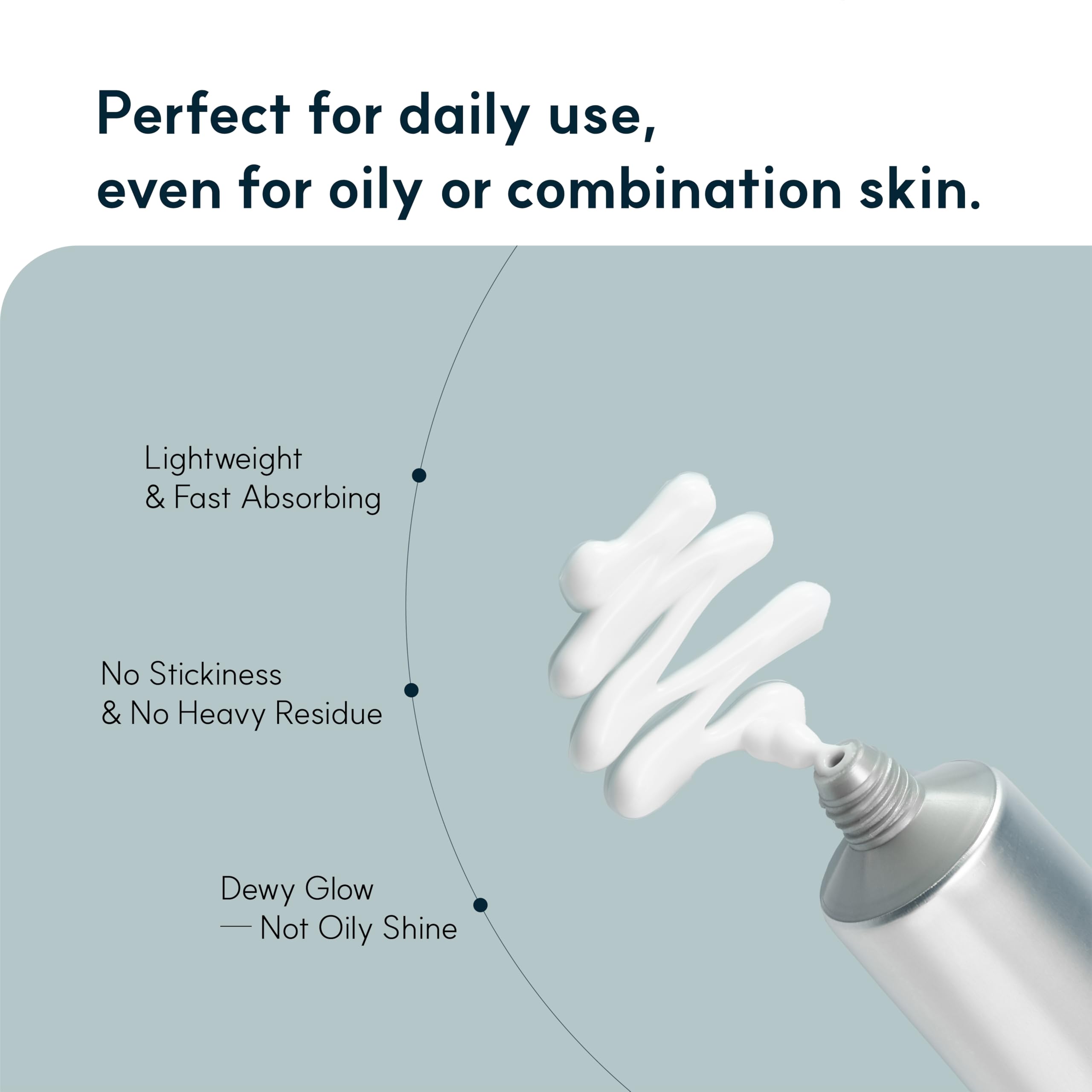 S.NATURE Aqua Squalane Moisturizing Cream in-hand application absorbs gently.
