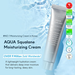 S.NATURE Aqua Squalane Moisturizing Cream texture appears smooth and light.