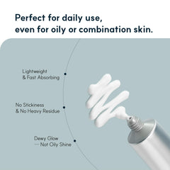 Pump application shot of S.NATURE AQUA SQUALANE CREAM for daily moisture