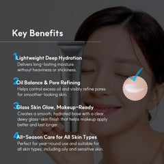 S.NATURE Aqua Squalane Moisturizing Cream pump enables easy daily use.