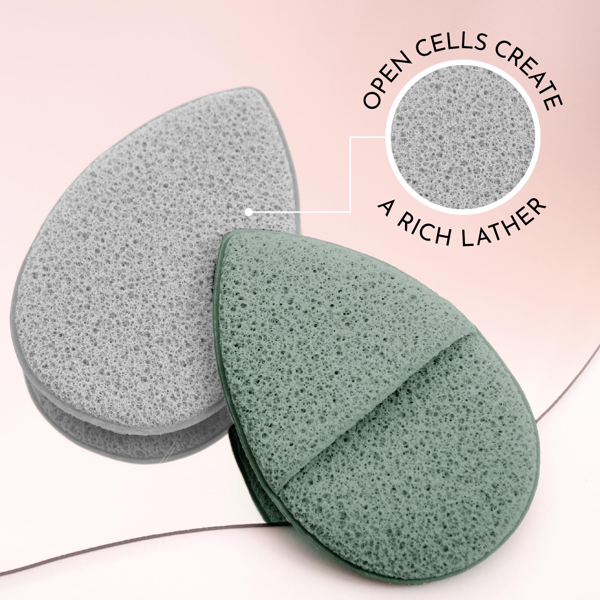 S&T INC face scrubber exfoliator close-up lather shows gentle cleansing action