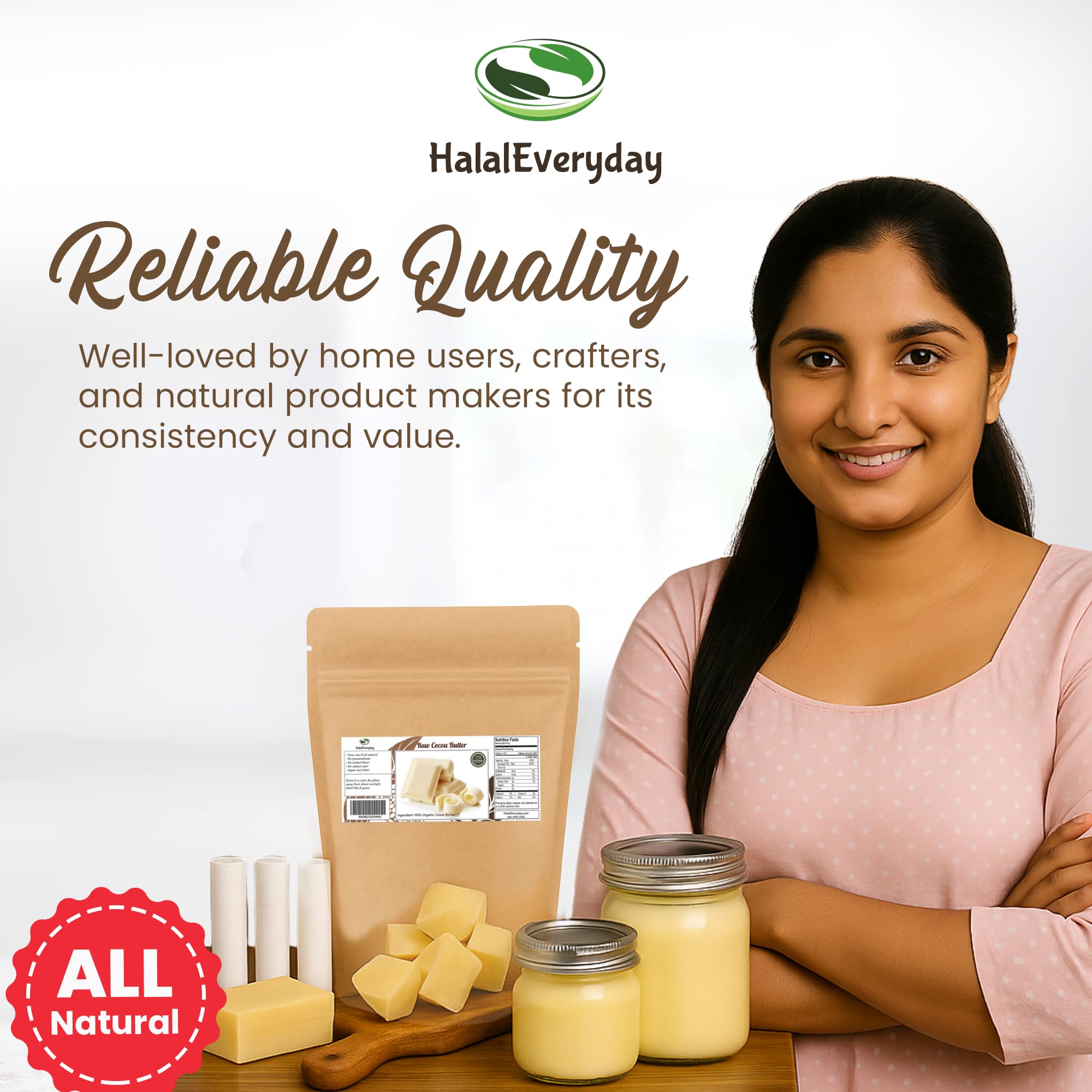 Saaqin Cocoa Butter body butter application, enriching skin with natural care