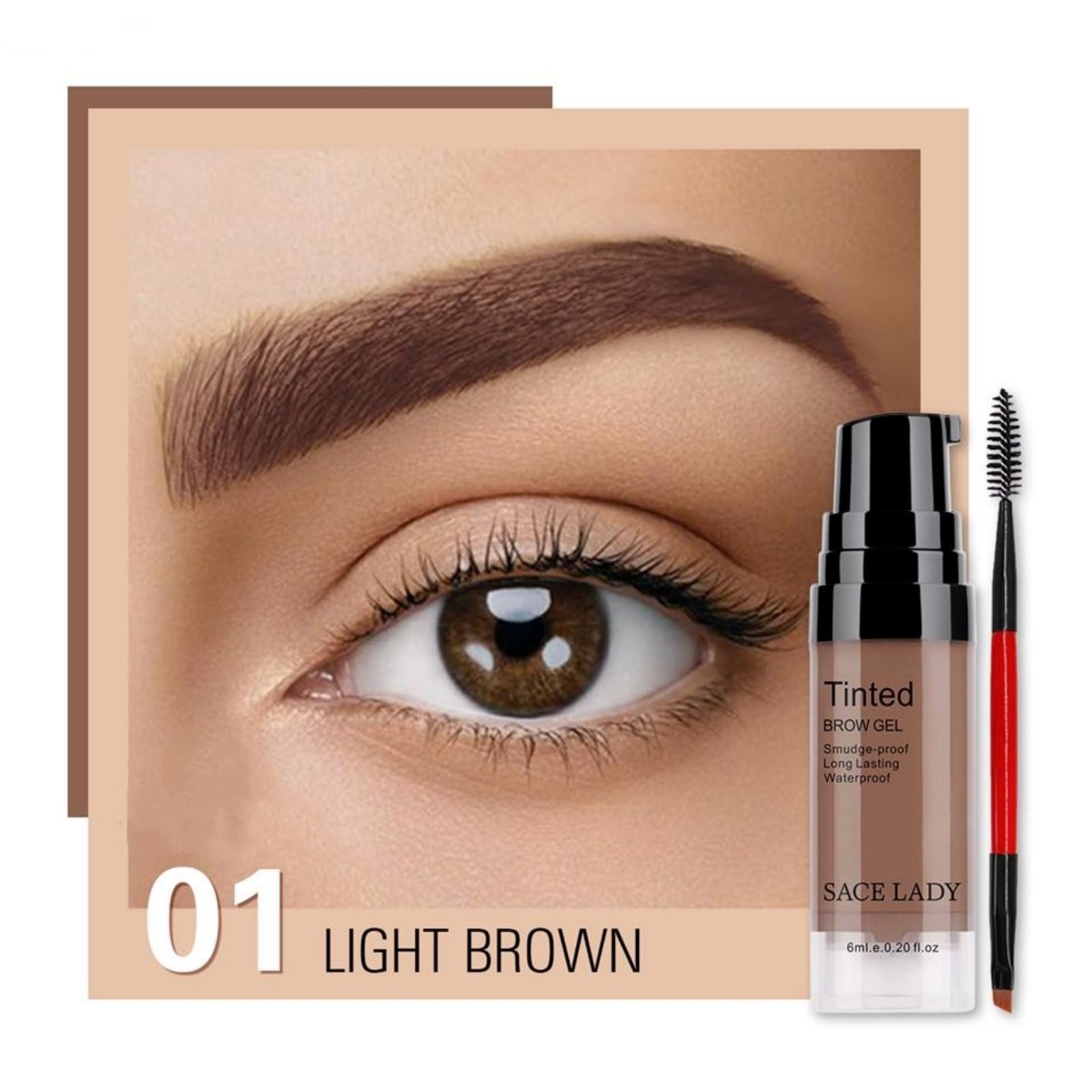 SACE LADY precision brush enables effortless, streak-free brow application.