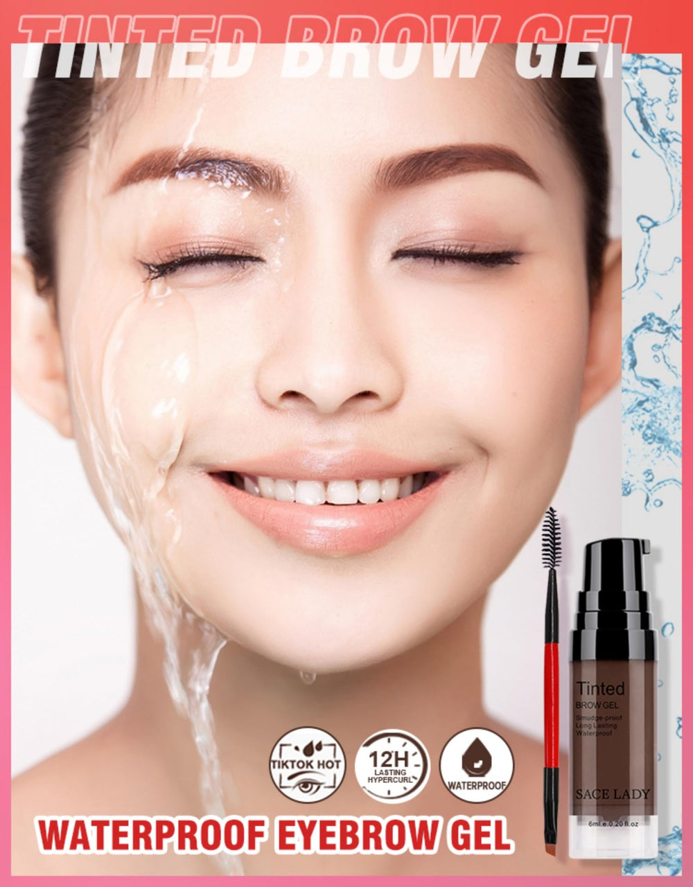 SACE LADY Light Brown swatch demonstrates natural-looking shade and easy blending.