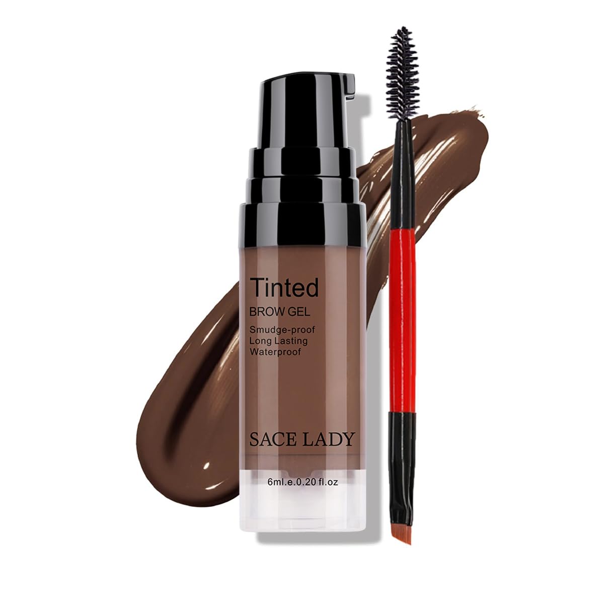 SACE LADY gel-cejas 3d con aplicador preciso para acabado natural.