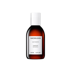 SACHAJUAN Scalp Shampoo bottle promoting scalp moisture balance and purity.