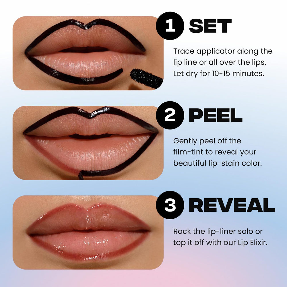 Sacheu color swatches show shade range and long wear potential.