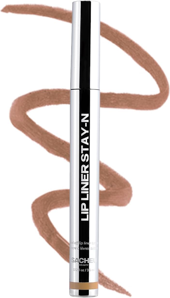 Delineador Sacheu STAY-N con punta para trazar labios con precisión.