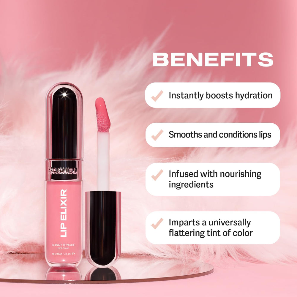 Acabado nutritivo del elixir labial Sacheu en labios