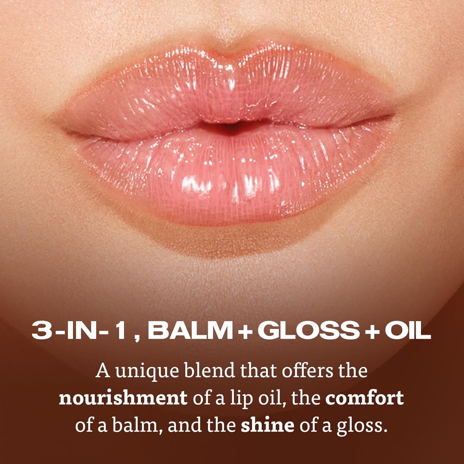 Textura brillante del elixir labial Sacheu sin sensación pegajosa