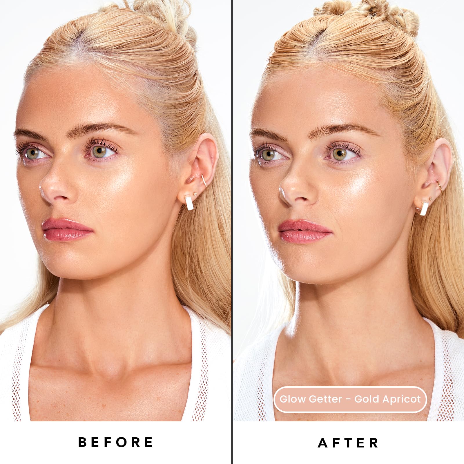 Sacheu Liquid Glow Stay-N on body provides a subtle shimmer.