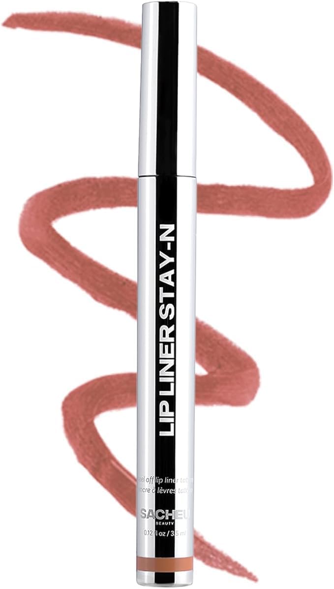 Sacheu perfilador labial STAY-N en estuche, delineado preciso para un aspecto definido.