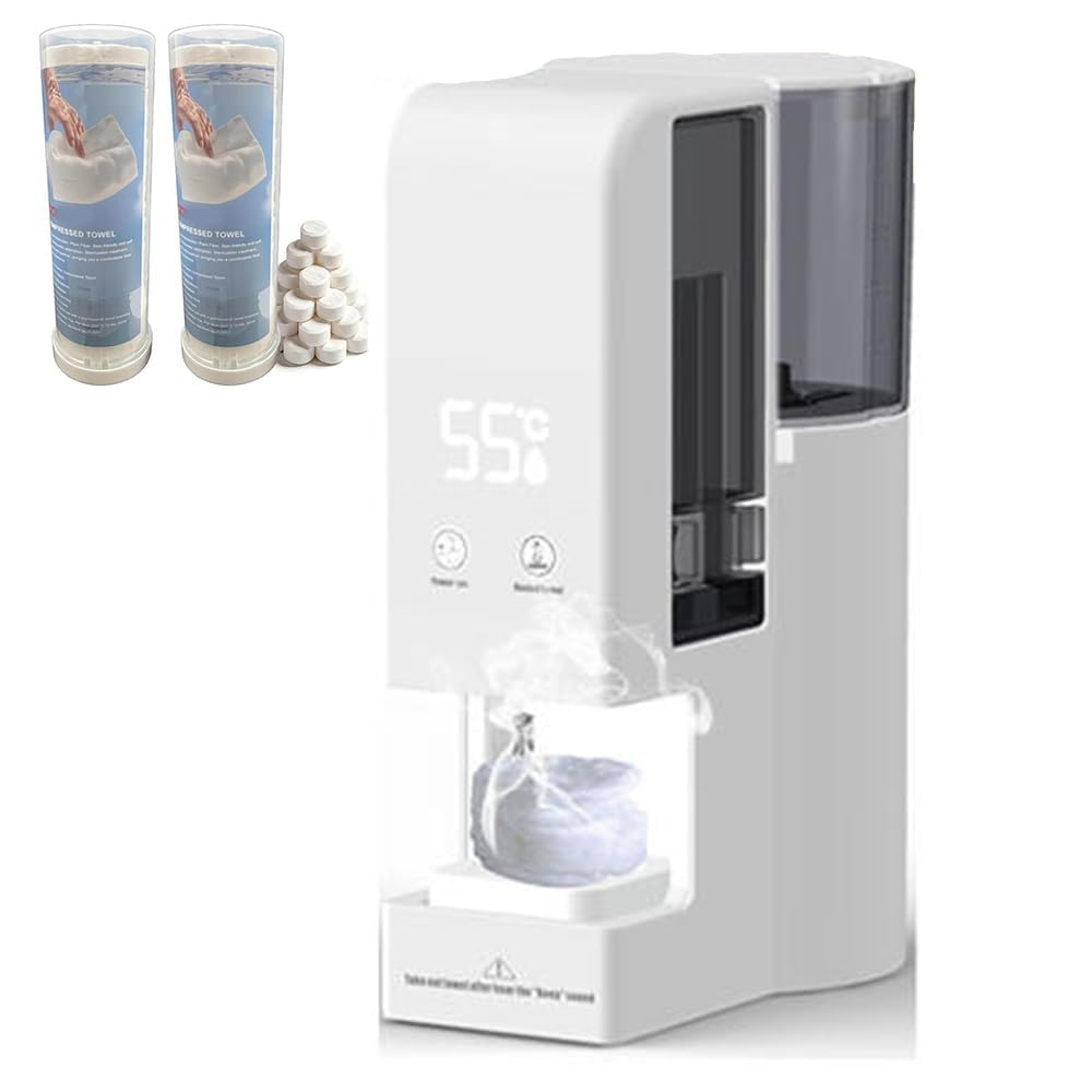 Sachie hot face towel heater front view highlighting compact home spa design.