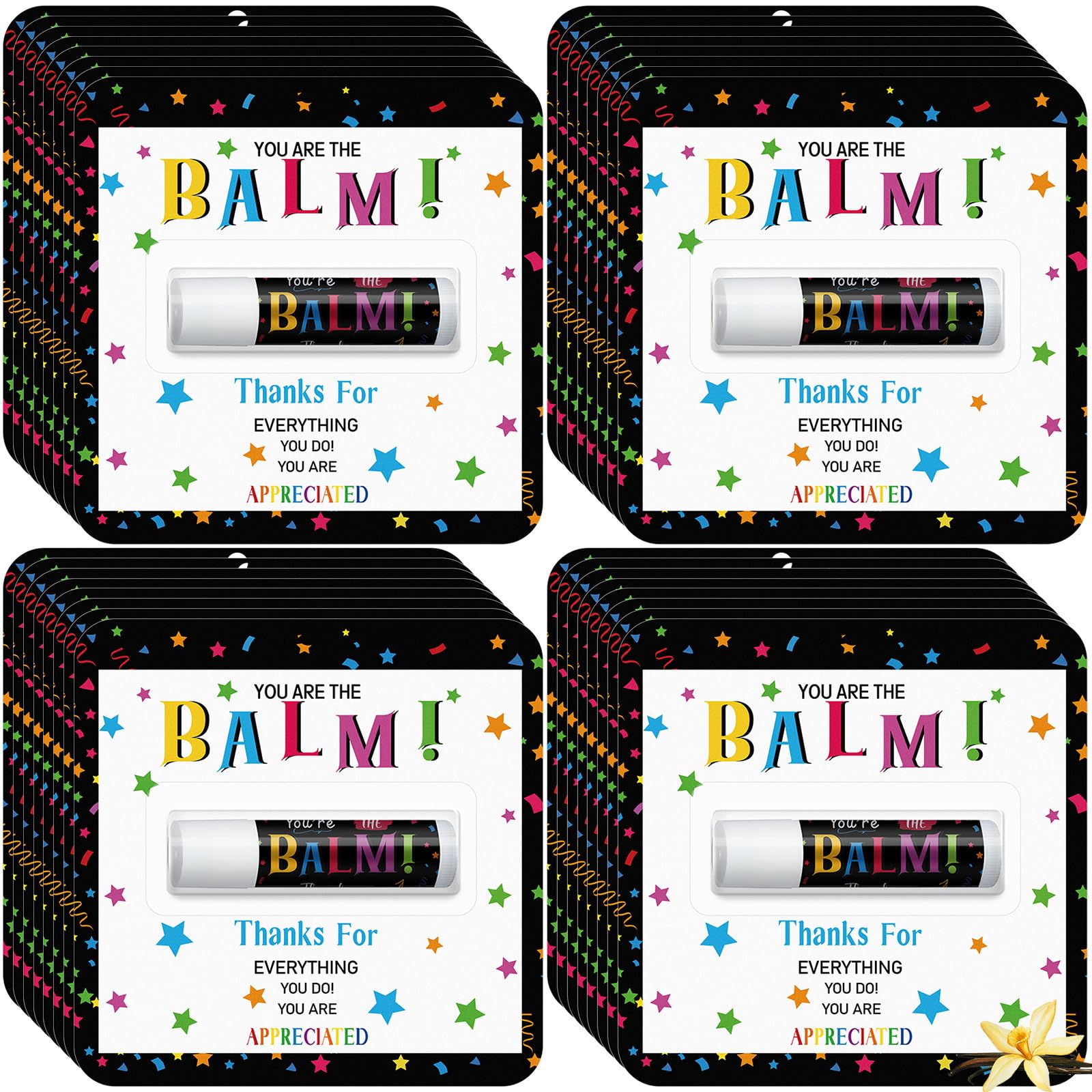 Sacubee lip balm 30-pack packaging ready for gifting and sharing
