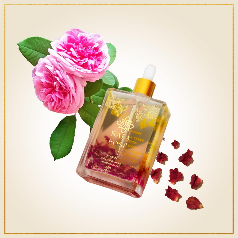 SAFA Rosé Oil premium vegan, organic, cruelty-free skincare solution.