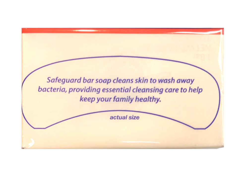 Safeguard family-use bar soap for hands and body cleansing in shared spaces