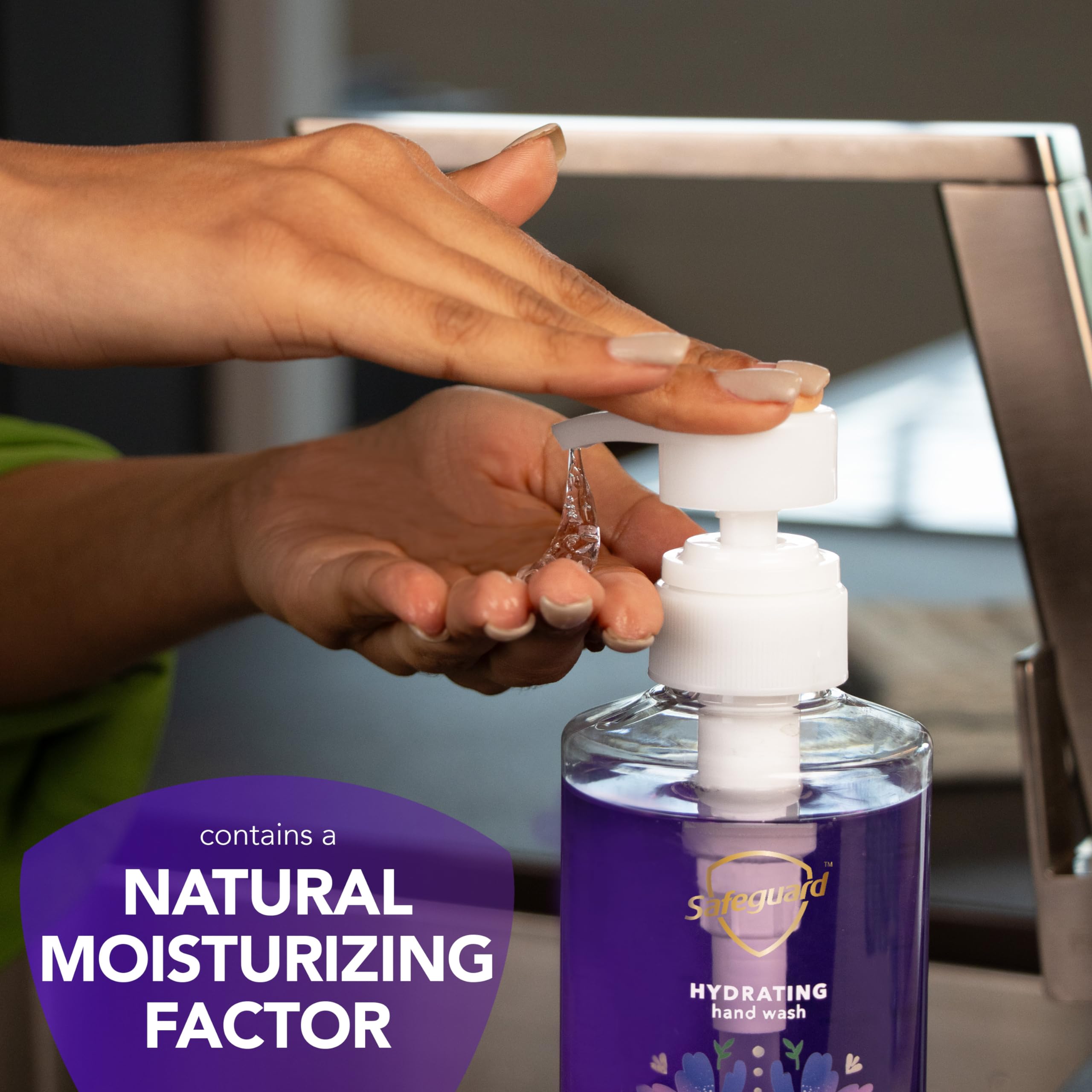 Safeguard lavanda, esencia relajante que deja un aroma suave.