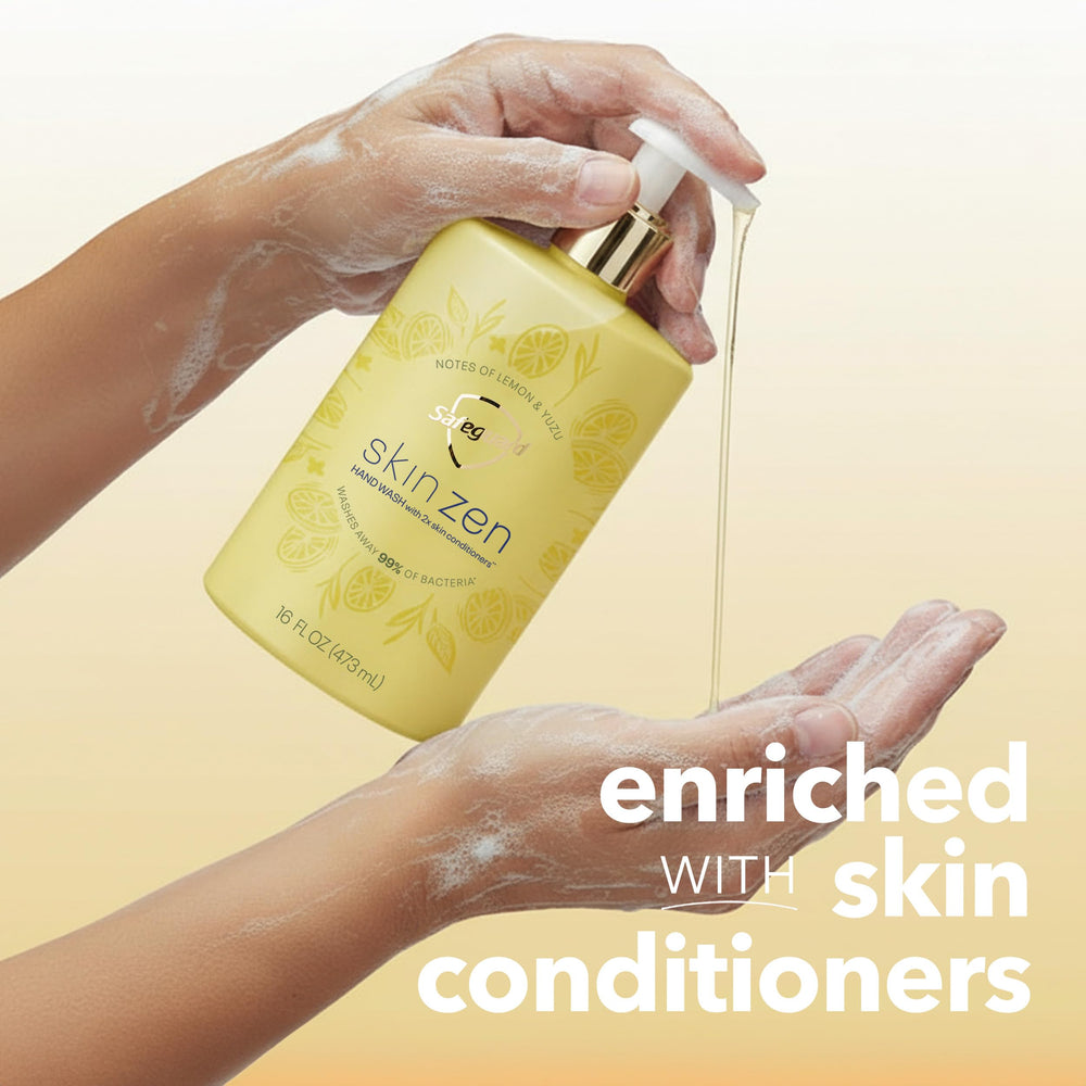 Safeguard Skin Zen ingredients panel suggesting natural moisturizers