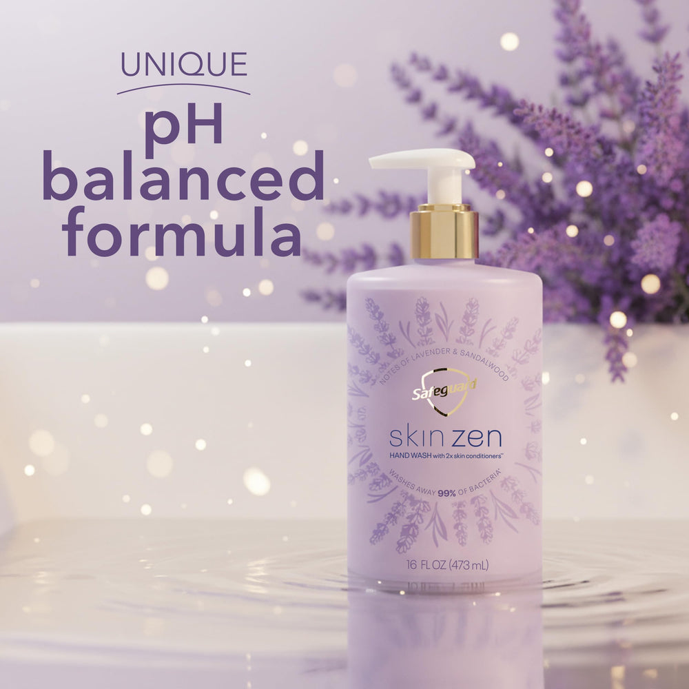 Front of Skin Zen bottle indicates 16 oz size for daily use