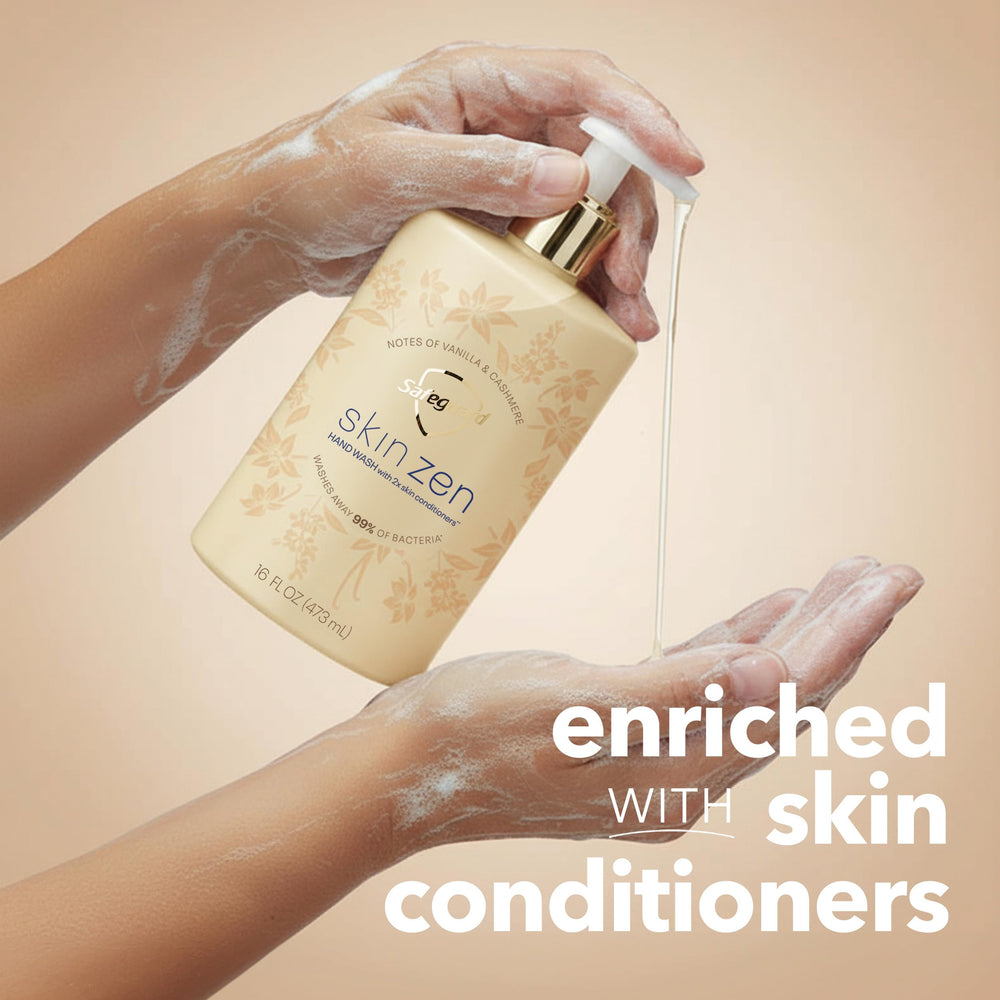 Close-up of the Skin Zen pump dispenser for easy application.