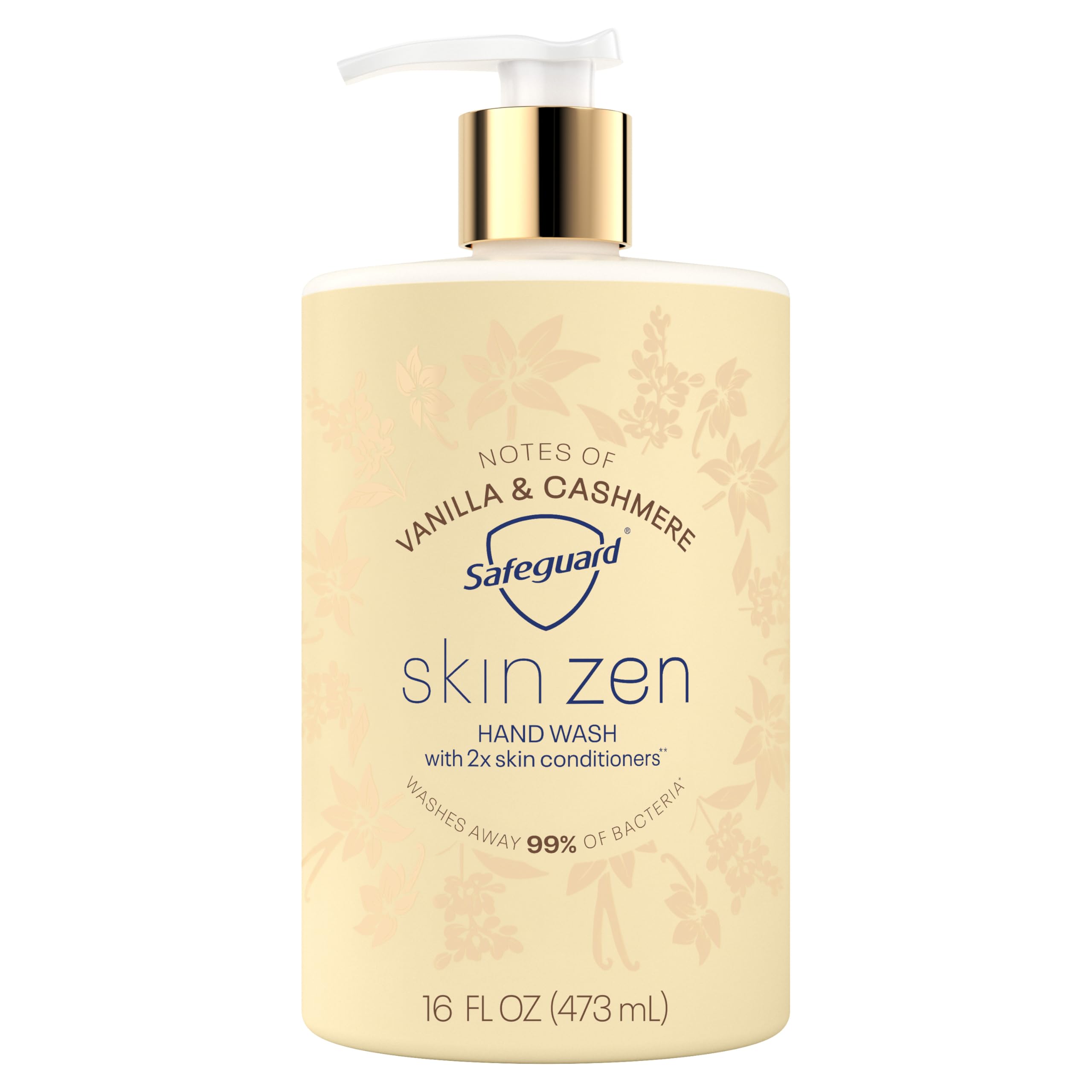 Safeguard Skin Zen bottle with vanilla-cashmere scent for a soothing cleanse.