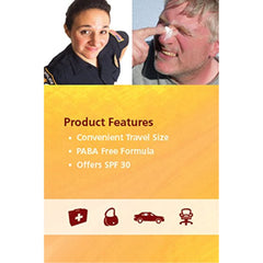 Safetec loción solar portátil para bolso, protección SPF30 en cualquier ocasión.