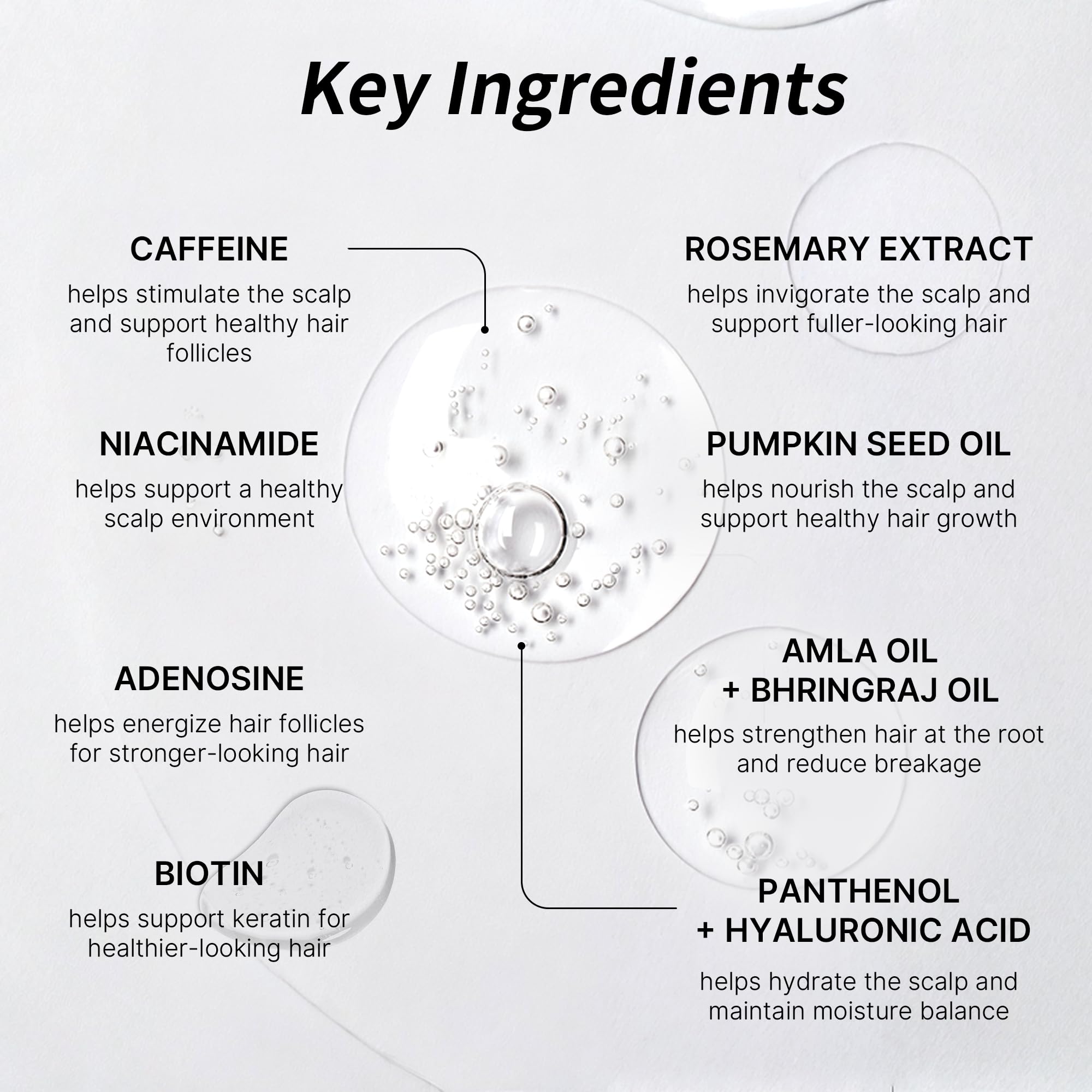Sahha Hair Thickening Serum Roll-On roller-ball in action for gentle distribution.