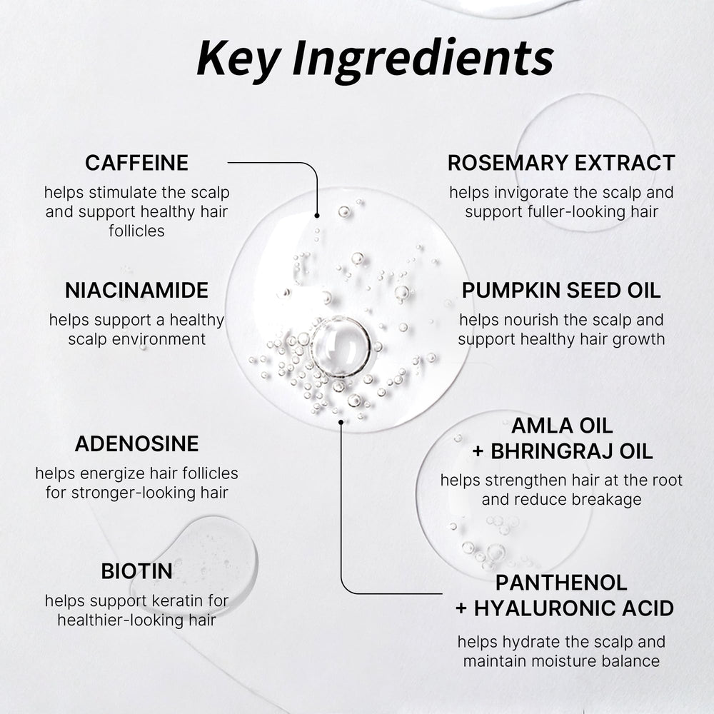Sahha Hair Thickening Serum Roll-On roller-ball in action for gentle distribution.