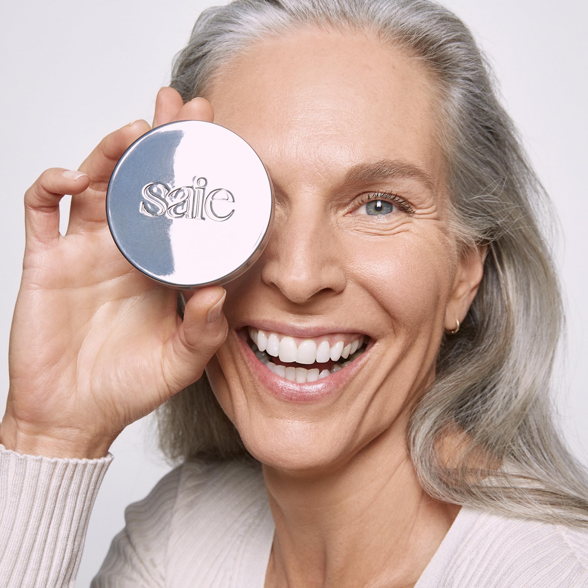 Saie Airset diffused glow enhances hydrated, plump-looking skin