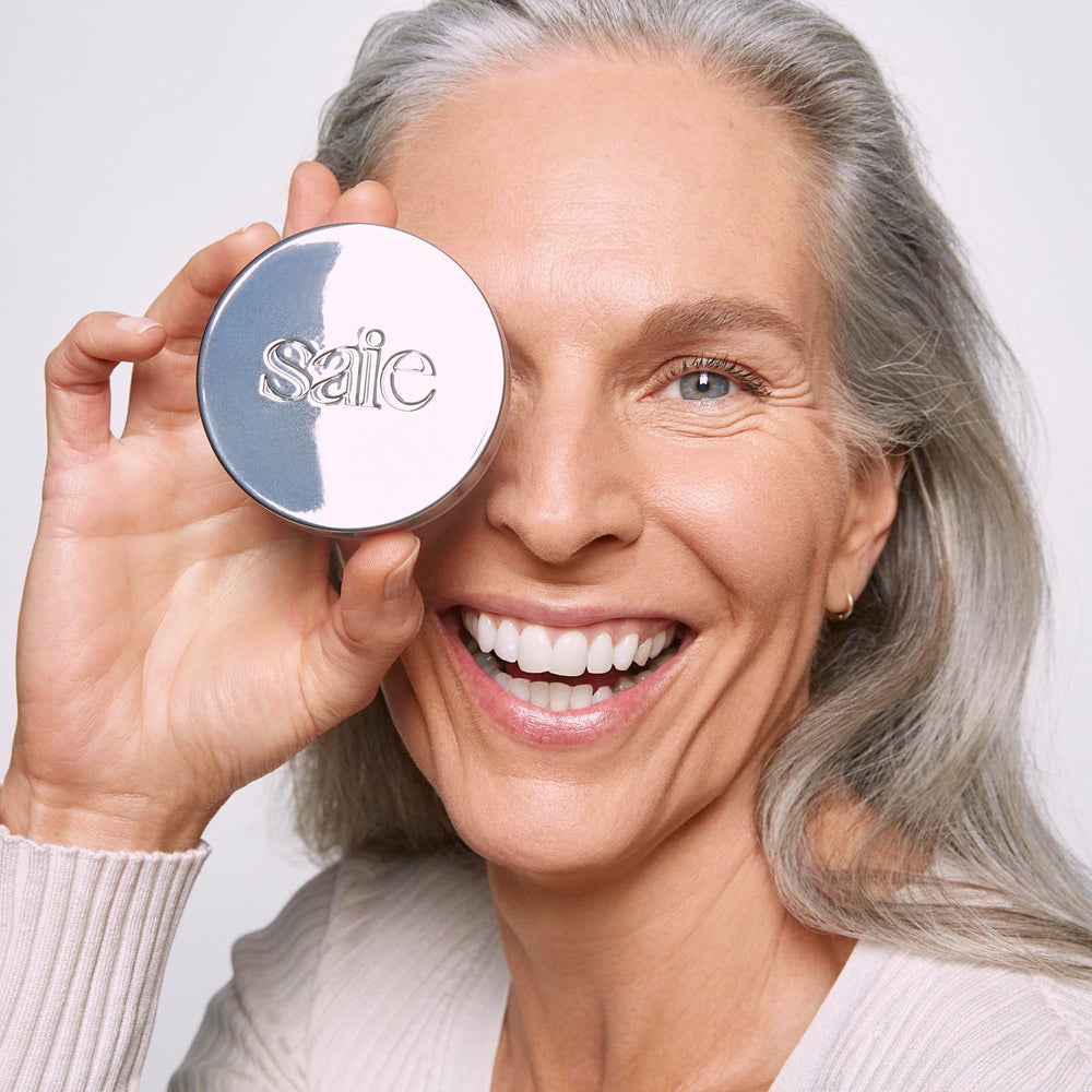 Saie Airset diffused glow enhances hydrated, plump-looking skin
