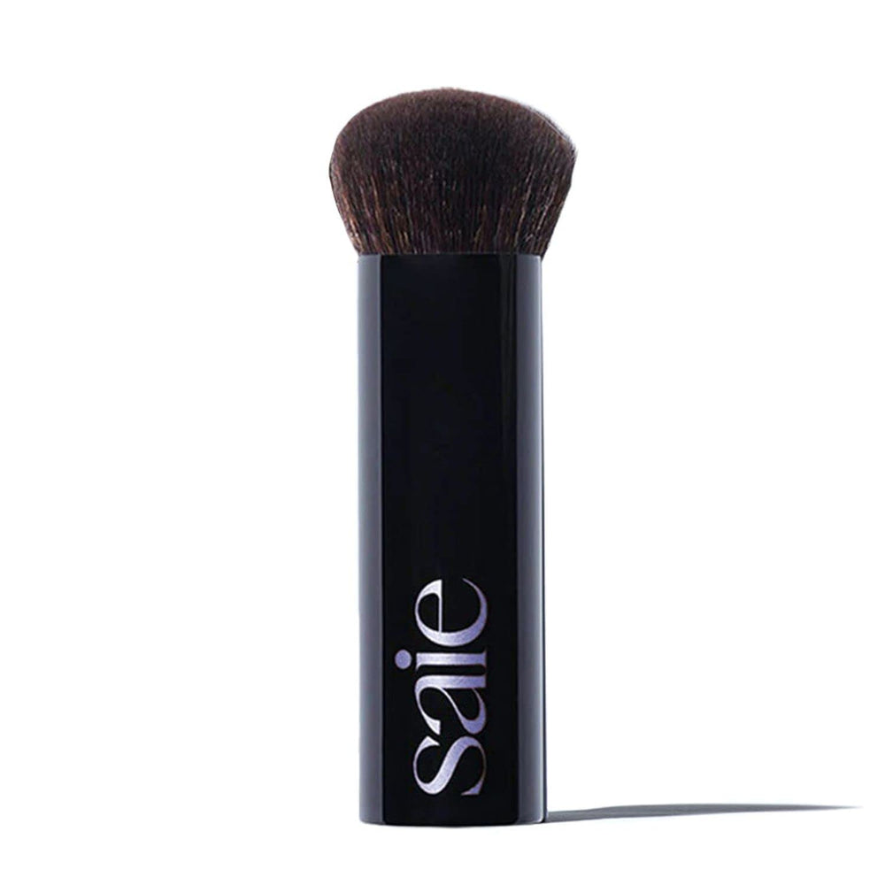 Saie Big Liquid Foundation Brush with dense, soft bristles for seamless blending.