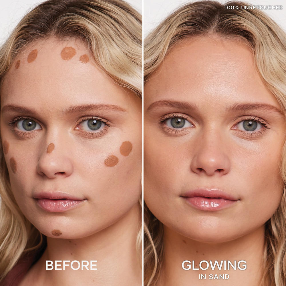 Saie Dew Bronze doe-foot applicator enables precise, streak-free application.